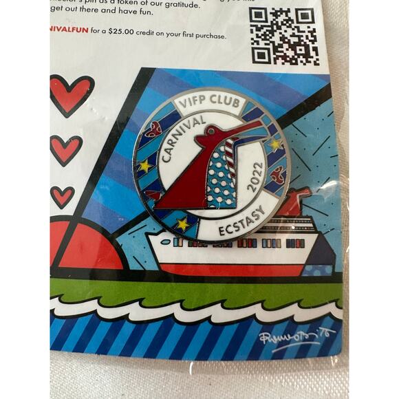 Carnival VIFP Club Ecstasy 2022 Commemorative Collector Pin - Picture 3 of 4